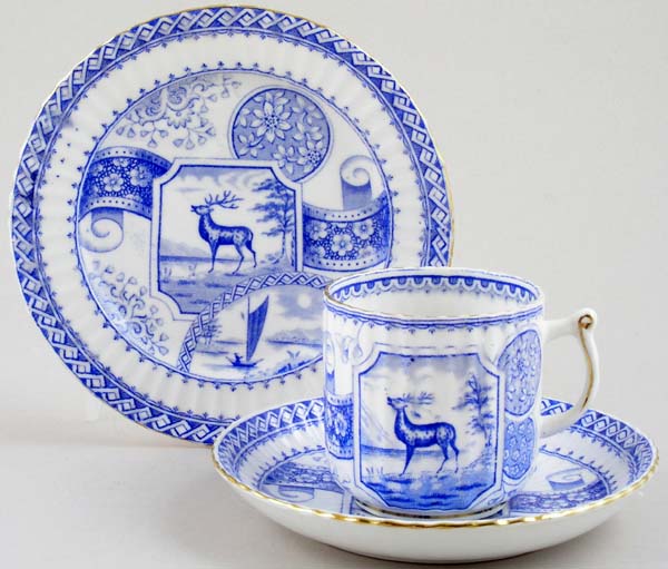Cup, Saucer and Plate c1880
